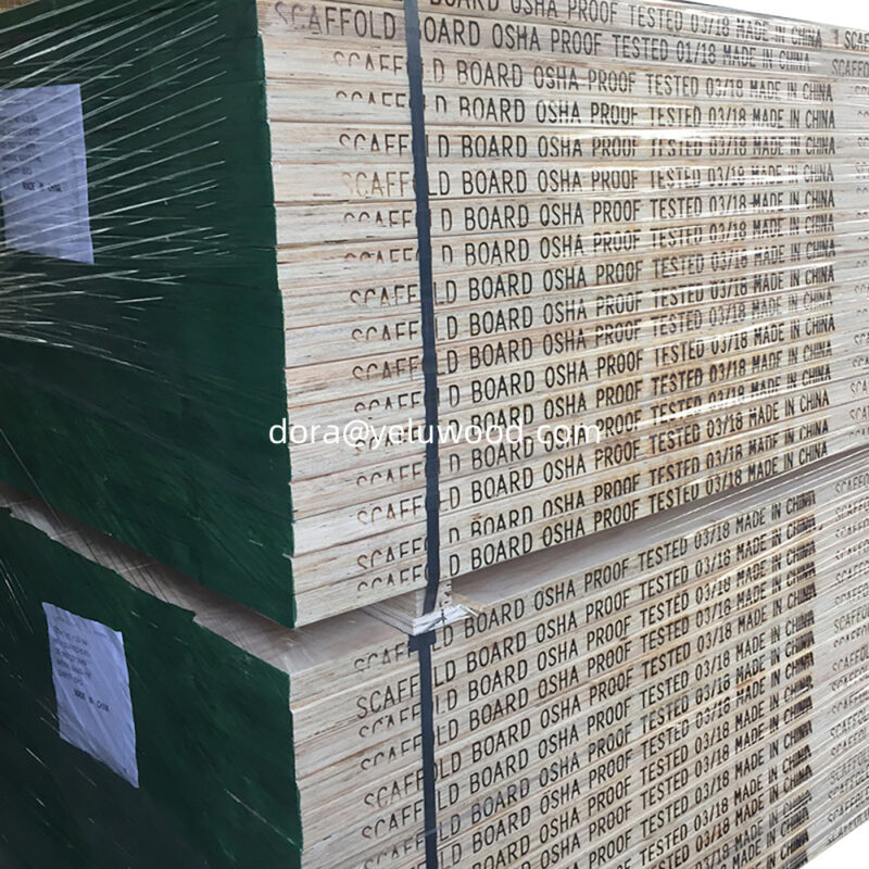 China Factory Pine LVL Scaffold Board, 9-1/4" x 1-3/4" x 24', ASNZS Certified